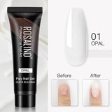 ROSALIND 15ml Glitter Poly Nail Gel 16 Fashion Colors Quick Builder Extension Say Goodbye To Short Nails