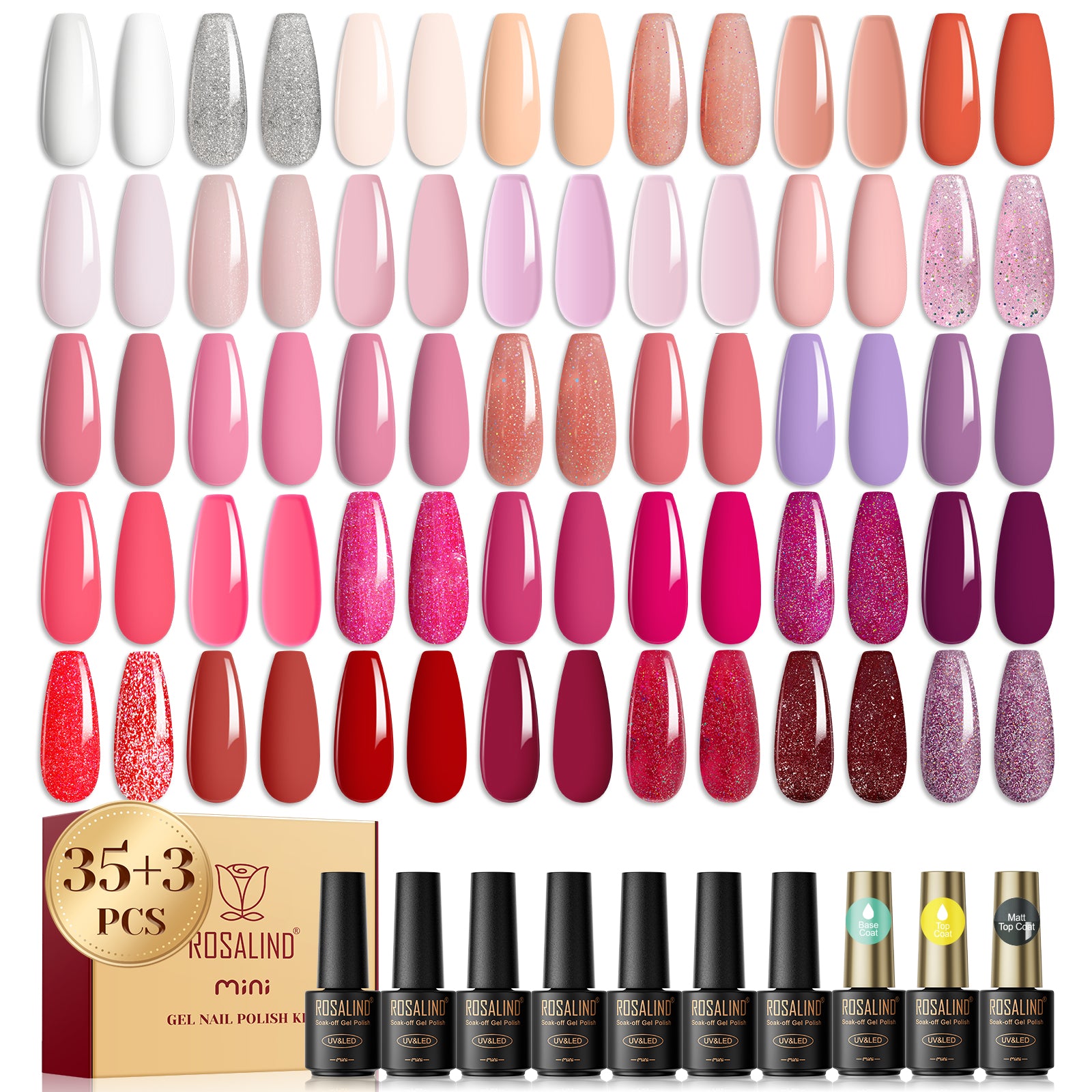 Mini Gel Polish 38PCS Set RA Series
