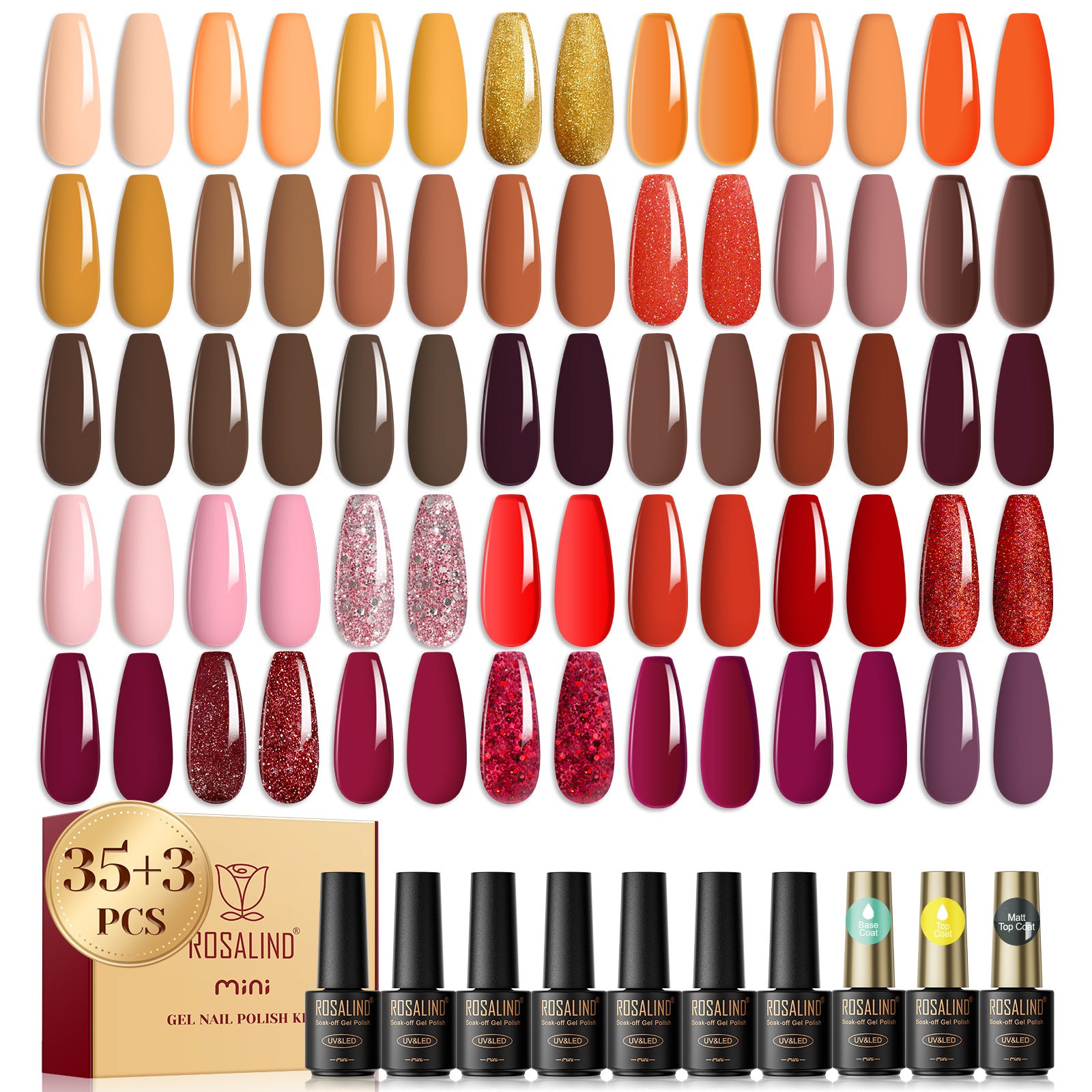 Mini Gel Polish 38PCS Set RA Series
