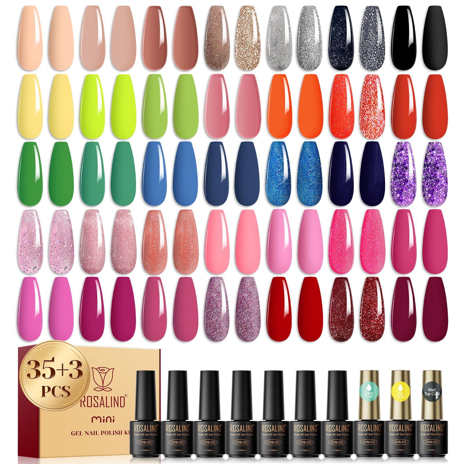 Mini Gel Polish 38PCS Set RA Series