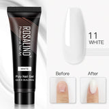 ROSALIND 15ml Glitter Poly Nail Gel 16 Fashion Colors Quick Builder Extension Say Goodbye To Short Nails