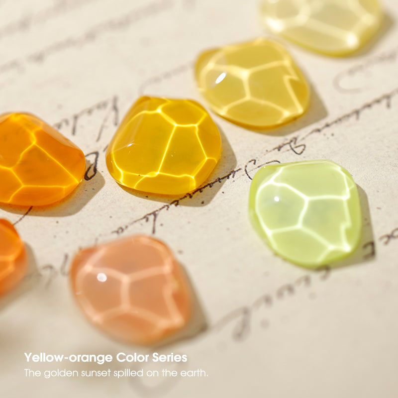 ROSALIND 8 colors Yellow Orange Series 7ml Soak Off Gel Polish Bright For Nail Art Design LED/UV Lamp