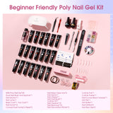 26PCS Set Mini Poly Nail Gel For Nail Art Design LED/UV Lamp