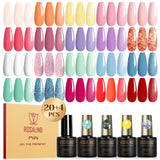 ROSALIND 24PCS SET Gel Polish Nail Art Design
