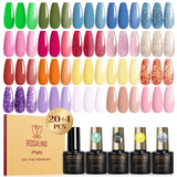 ROSALIND 24PCS SET Gel Polish Nail Art Design