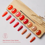 ROSALIND Red Brown 16 colors 7ml Soak Off Gel Polish Bright For Nail Art Design LED/UV Lamp