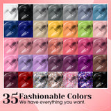 ROSALIND 54PCS Gel Nail Polish Kit with U V Light 48W Nail Lamp, 35 Color Gel Nail Kit Base Top Coat and Nail Art Manicure Tools Starter Kit DIY Decoration Nail Home Kit for Women