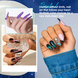 ROSALIND 24PCS Cat Eye Gel Nail Polish Set with Glitter Glossy Matte Top Coat Base Coat, Color Changing Glitter Shinny Effect Magic Gel Polish Set Soak Off Nail Gel Polish Nail Art