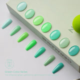 ROSALIND 8 colors Green Series 7ml Soak Off Gel Polish Bright For Nail Art Design LED/UV Lamp