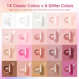 26PCS Set Mini Poly Nail Gel For Nail Art Design LED/UV Lamp