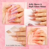 ROSALIND Nude Color Nail Gel Polish 8pcs Set Mini Series