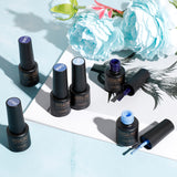ROSALIND Soak Off 10 Color Blue Series Nail Gel Bright For Nail Art Design LED/UV Lamp RA
