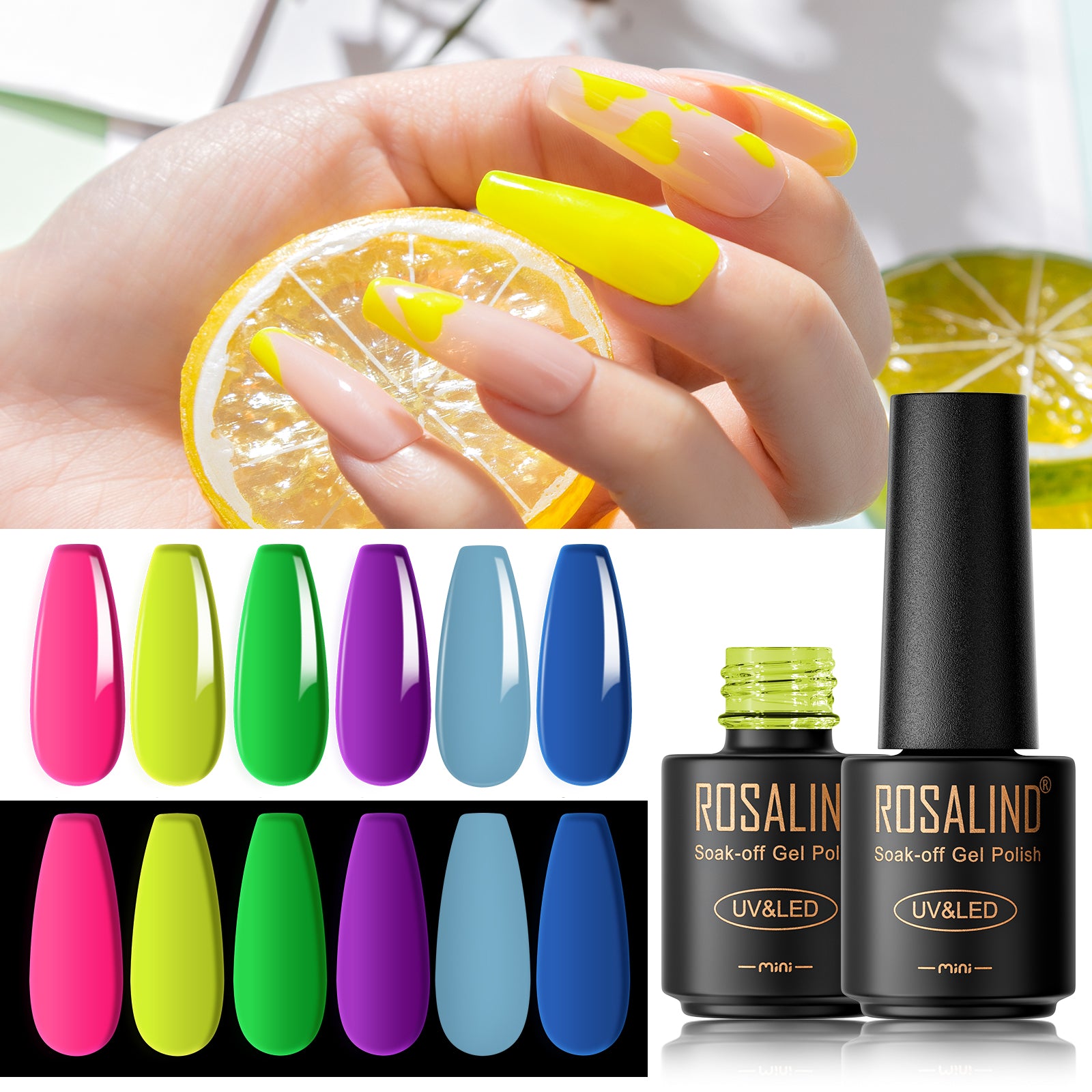 Rosalind 58 colores esmalte de uñas no tóxicos