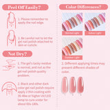 ROSALIND Nude Color Nail Gel Polish 8pcs Set Mini Series