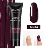 ROSALIND 15ml Glitter Poly Nail Gel 16 Fashion Colors Quick Builder Extension Say Goodbye To Short Nails