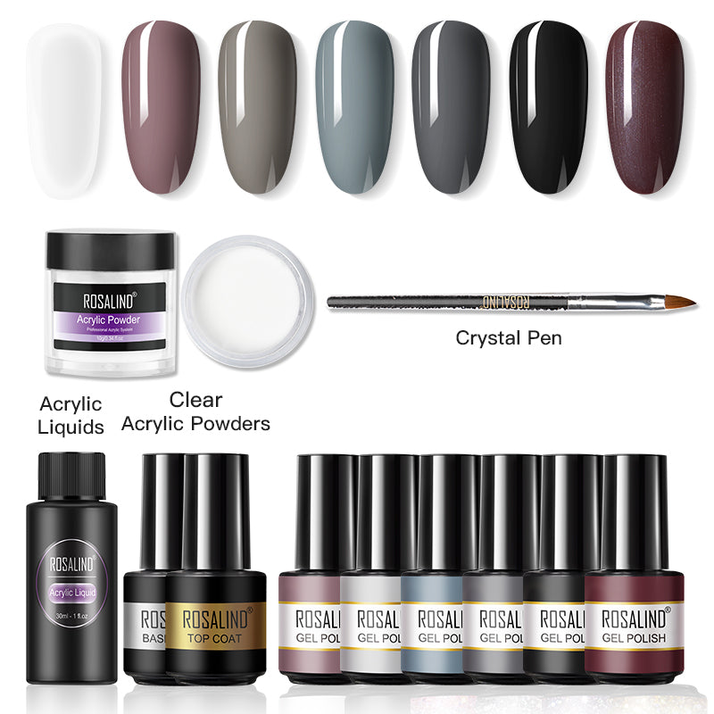 Rosalind Nail gel Polish with Acrylic Powder Kit
