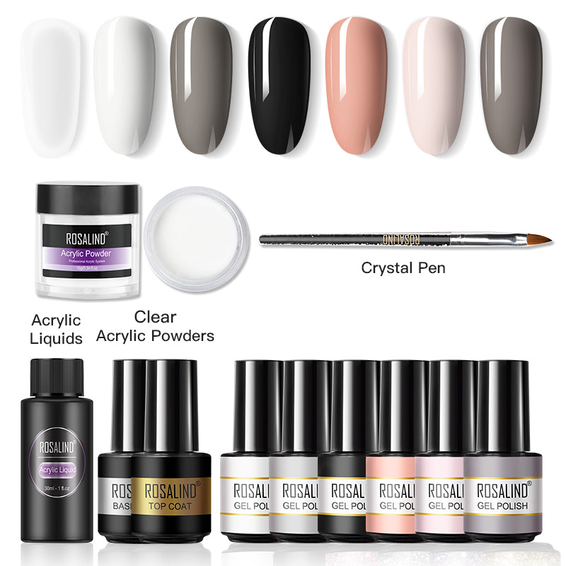 Rosalind Nail gel Polish with Acrylic Powder Kit