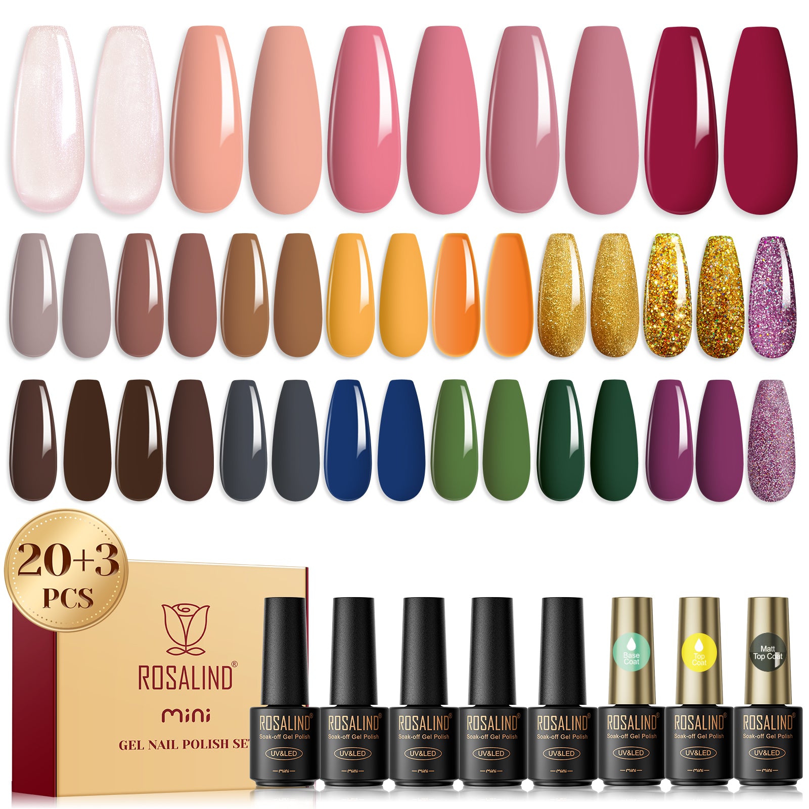 Mini Nail Gel Polish 23PCS Set RA