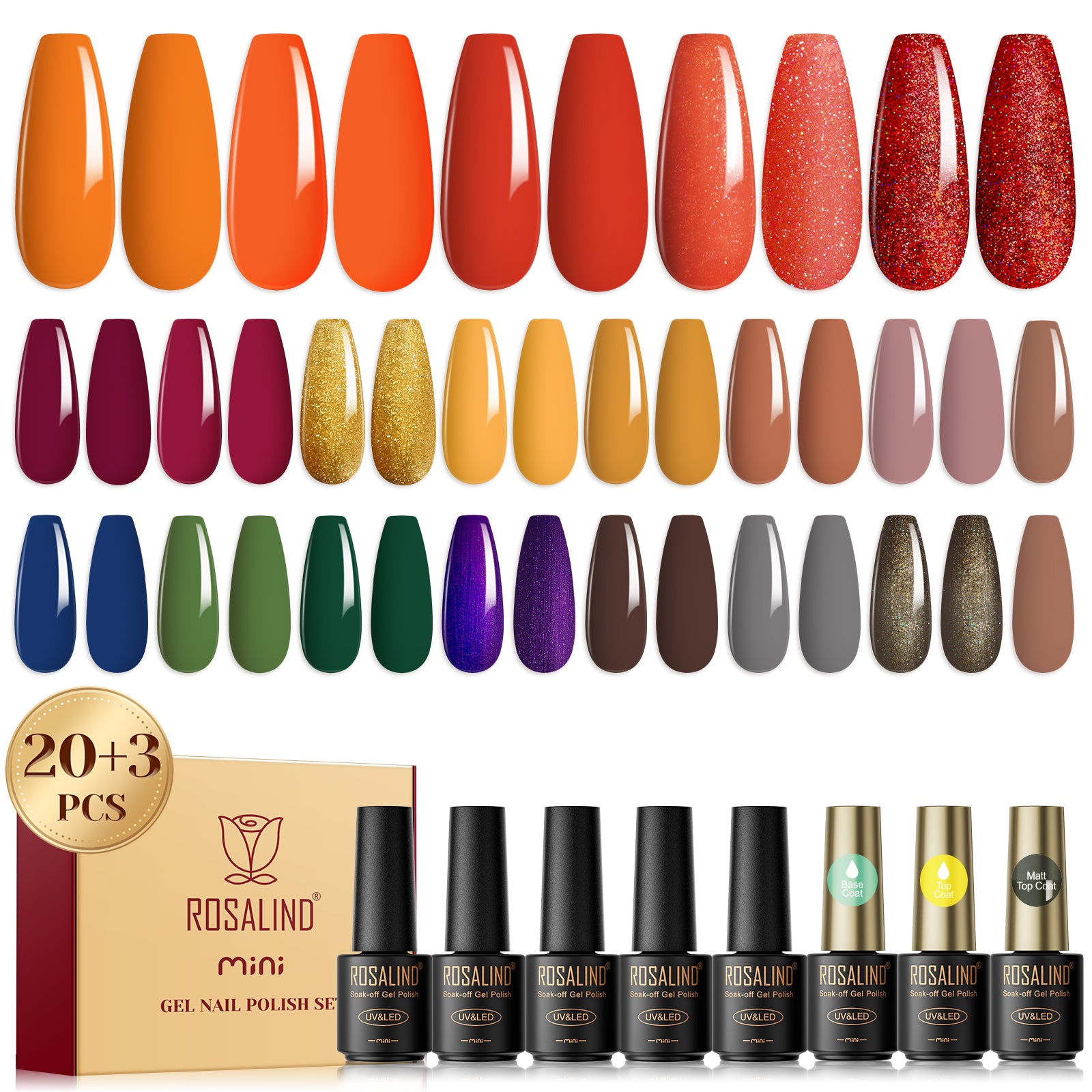 Mini Nail Gel Polish 23PCS Set RA