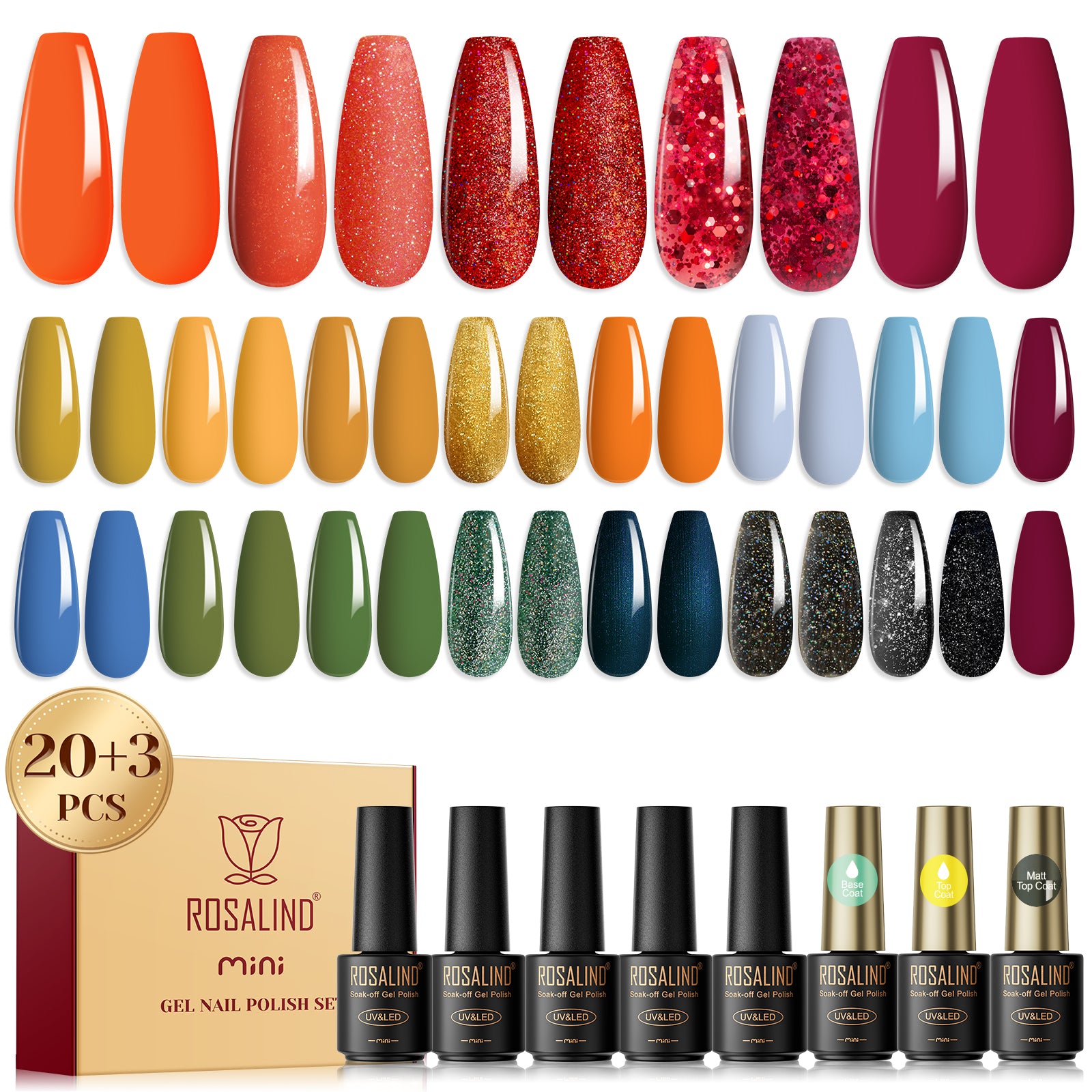 Mini Nail Gel Polish 23PCS Set RA
