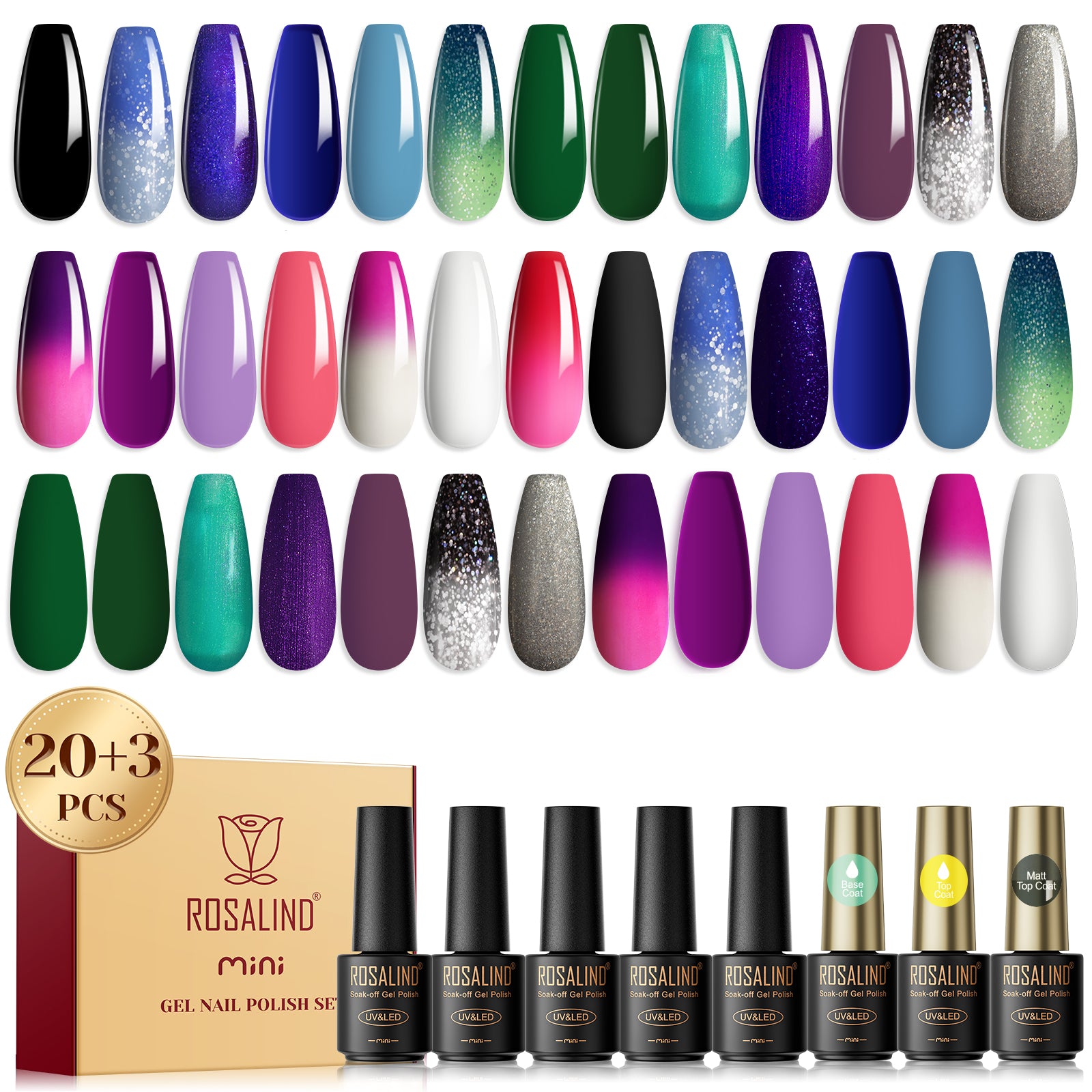 Mini Nail Gel Polish 23PCS Set RA
