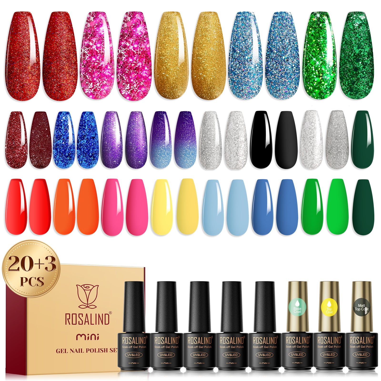 Mini Nail Gel Polish 23PCS Set RA