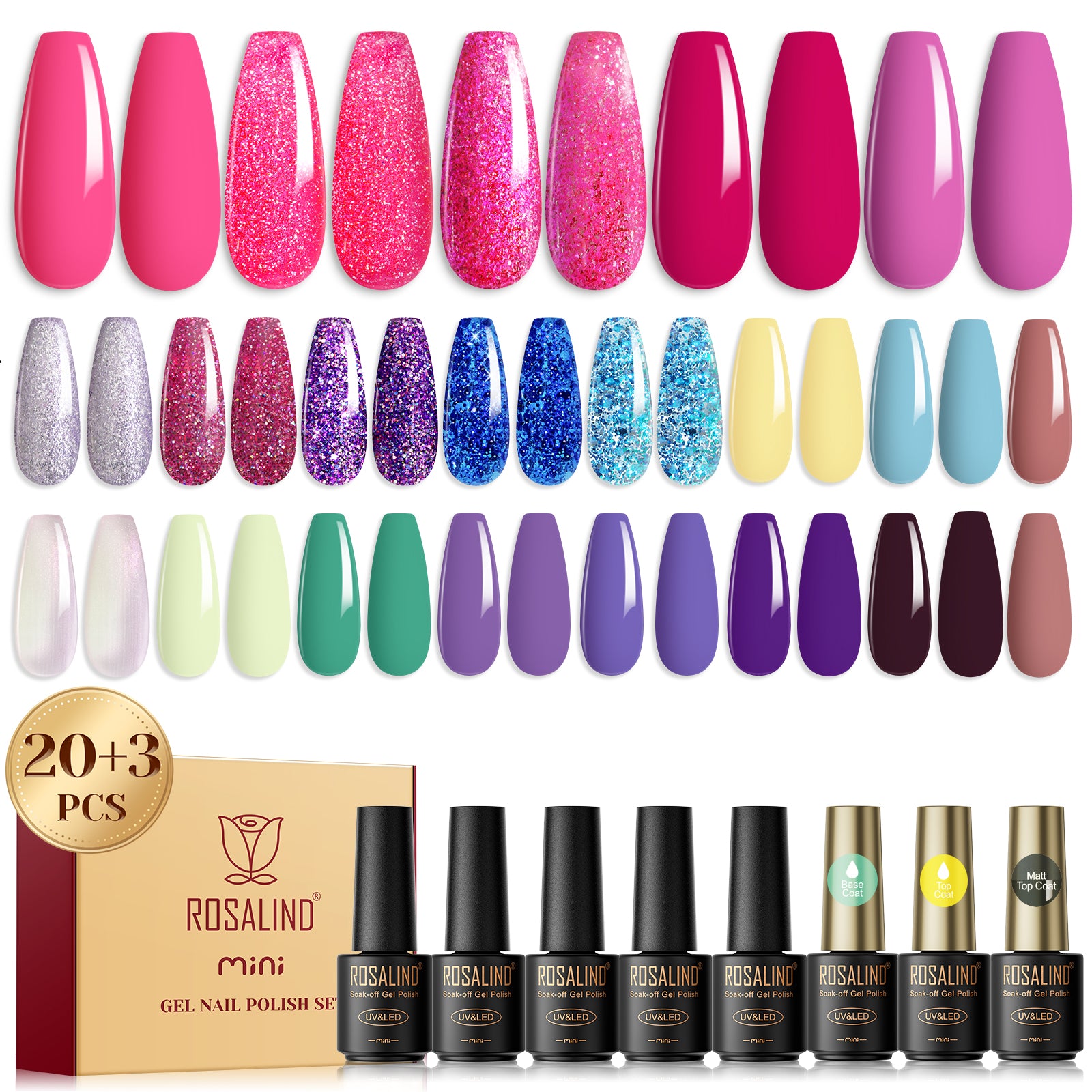 Mini Nail Gel Polish 23PCS Set RA
