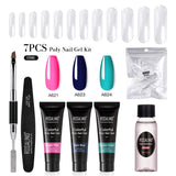 ROSALIND 15ML Poly Nail Gel Kit For Building Semi Permanent Nail Extension Gel All For Manicure Professional Nail Art Set Of Tools