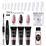 ROSALIND 15ML Poly Nail Gel Kit For Building Semi Permanent Nail Extension Gel All For Manicure Professional Nail Art Set Of Tools
