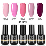 Mini 5ml Nail Polish Gel 2/4/5/6/8PCS Set SLA