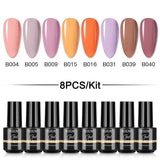 Mini 5ml Nail Polish Gel 2/4/5/6/8PCS Set SLA