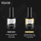 ROSALIND Gel Nail Polish 2Pcs/Set For Manicure Nails Art UV Gel Need Base Top Coat Vernis Semi permanent Nail Polish 15ML