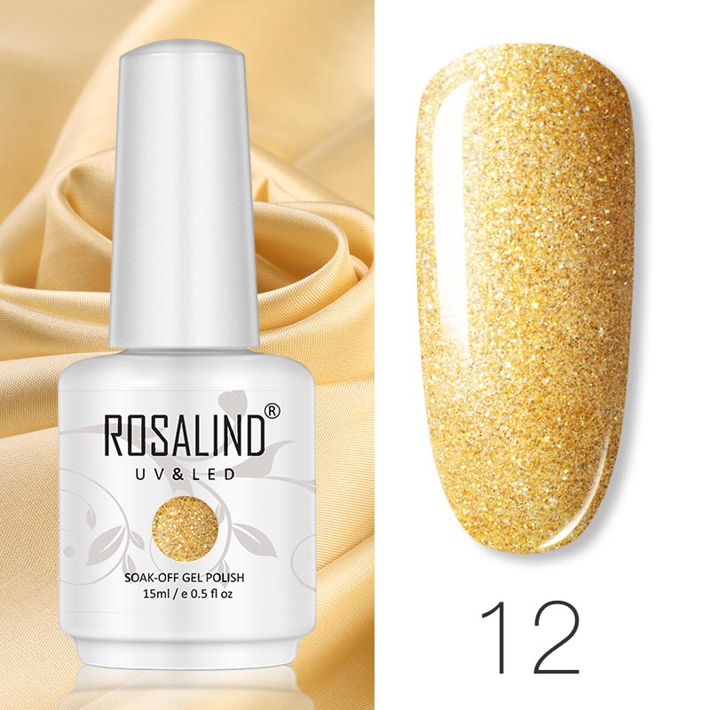 ROSALIND 58 colors 15ml Soak Off Gel Polish Bright For Nail Art Design LED/UV Lamp