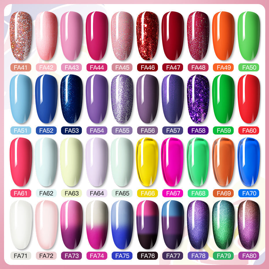 ROSALIND 80 Colors Mini Soak Off Gel Polish Bright For Nail Art Design LED/UV Lamp SKU FA72