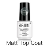 ROSALIND 4PCS Top Base Coat Gel Nail Polish Set For Nails Semi Permanent Primer For Nail art Matt Top Coat base coat Nail Gel Polish