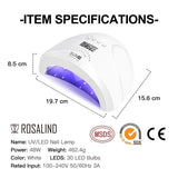 ROSALIND Professional Manicure Set Gel Polish Set For Nail Art Design LED/UV Lamp