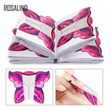 Rosalind 100Pcs Professional Nail Forms Nail Extension Forms Women Salon French Acrylic Nail Sticker Art Tools