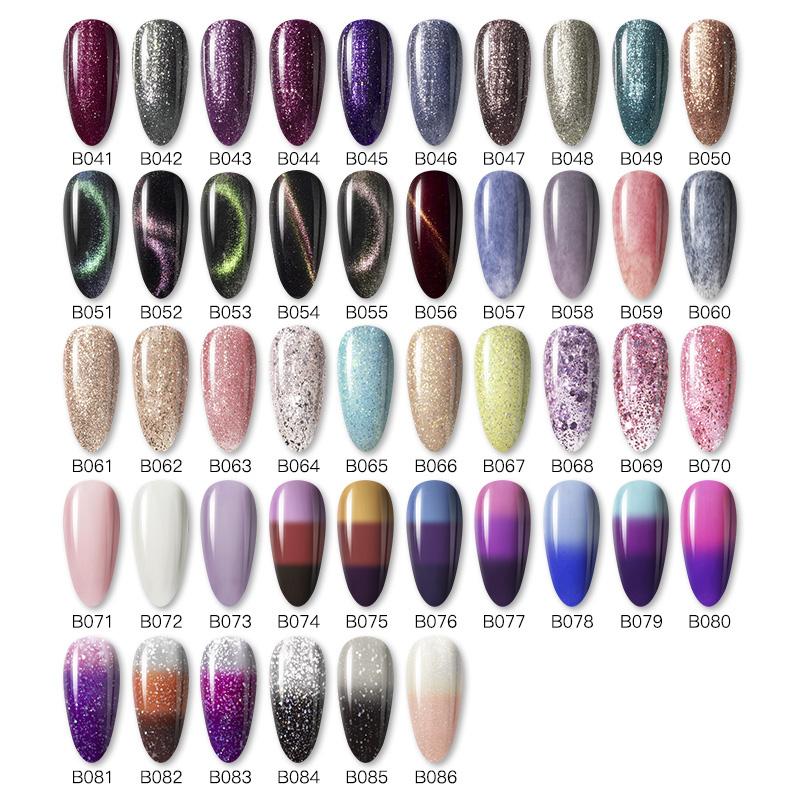 ROSALIND Mini Soak Off 4pcs Set In One Kit Gel Polish Bright For Nail Art Design LED/UV Lamp