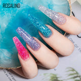 ROSALIND 15ml Glitter Poly Nail Gel 16 Fashion Colors Quick Builder Extension Say Goodbye To Short Nails