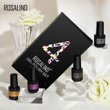 ROSALIND Mini Set 4PCS Soak Off Gel Polish Bright For Nail Art Design LED/UV Lamp