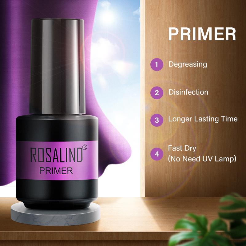 ROSALIND Mini Set 4PCS Soak Off Gel Polish Bright For Nail Art Design LED/UV Lamp