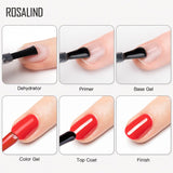 ROSALIND Nail Primer And Nail Prep Dehydrator Set 15ML No Need of UV LED Lamp Manicure for Nail Art Gel Nail Polish