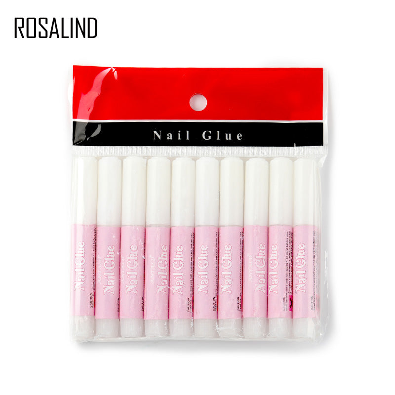 ROSALIND 10pc/Lot Nail Glue Professional Nail Art Glue False Tips Acrylic Nail Accessories For Rhinestones Glue Fake Nails