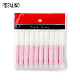 ROSALIND 10pc/Lot Nail Glue Professional Nail Art Glue False Tips Acrylic Nail Accessories For Rhinestones Glue Fake Nails