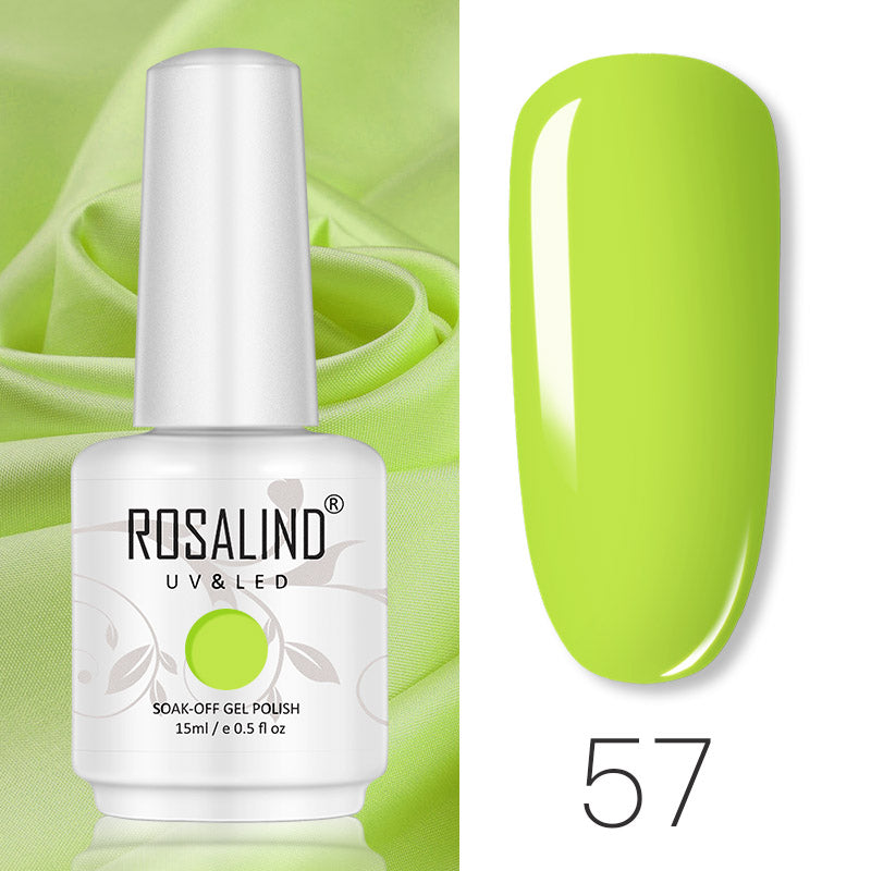 ROSALIND 58 colors 15ml Soak Off Gel Polish Bright For Nail Art Design LED/UV Lamp