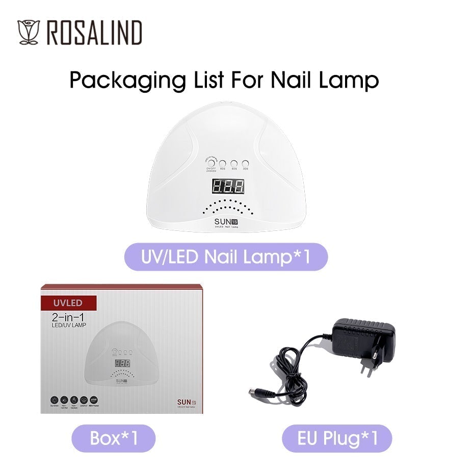 ROSALIND Professional Manicure Set Gel Polish Set For Nail Art Design LED/UV Lamp