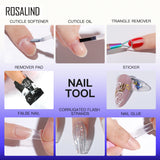 ROSALIND Gel Polish Nail Kits Professional Manicure Set For Nail Art Design LED/UV Lamp