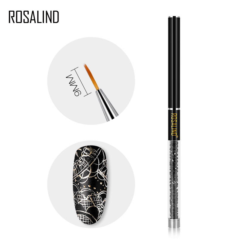 ROSALIND Nail Art Design Acrylic Handle Brush Pen UV Nail Gel Brush