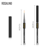 ROSALINDĀ Nail Art Design Acrylic Handle Brush Pen UV Nail Gel Brush
