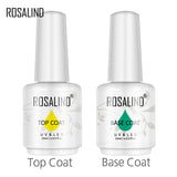 Rosalind 15ml White Bottle 2PCS/Set Top & Base Coat Vernis
